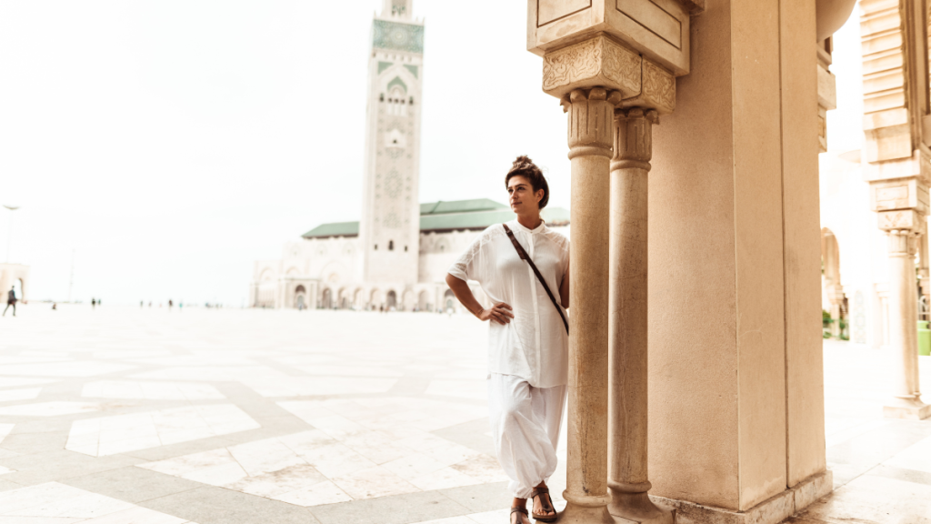 Tourist in Casablanca morocco