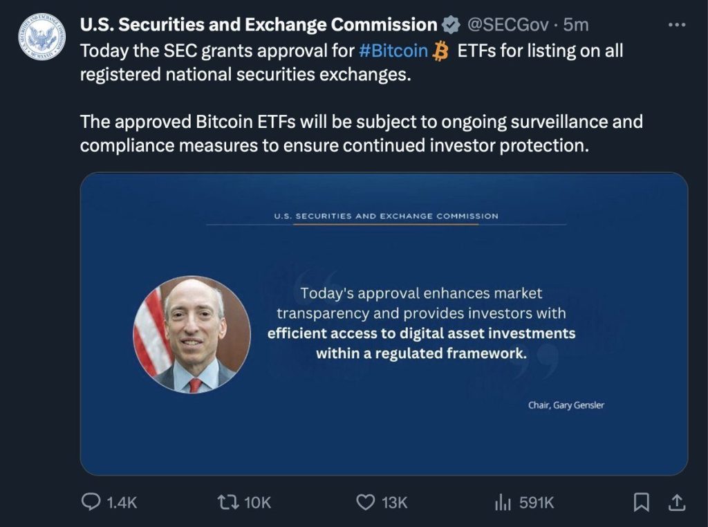 SEC compromised tweet